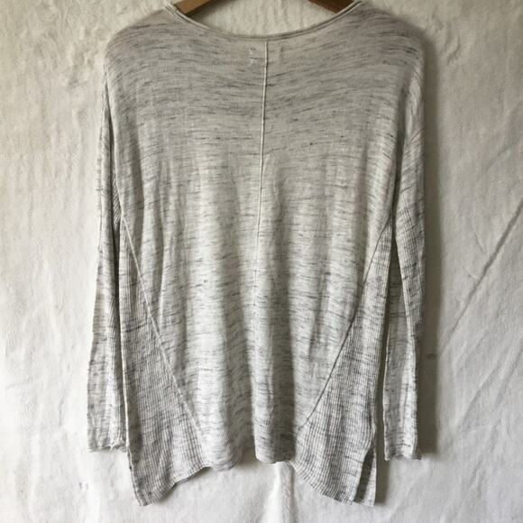 Lou & Grey Light Gray Ribside Boatneck Sweater Top - Picture 11 of 16